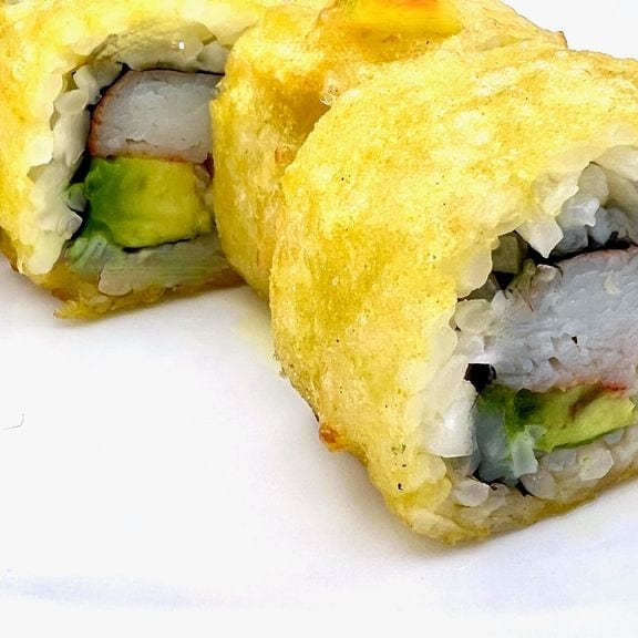 (Off) Golden California roll.
