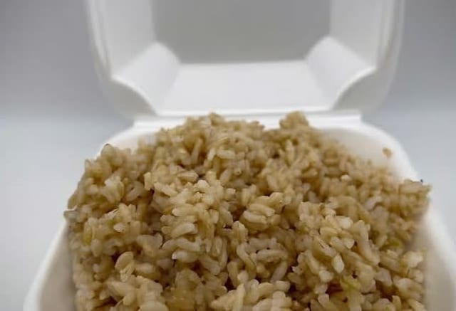 Side steamed rice bowl.